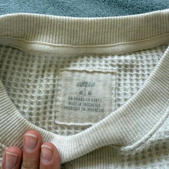 Aerie crew neck waffle knit sweater - Picture 3 of 3